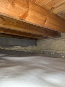 Completed crawl space encapsulation project in Hackensack, MN
