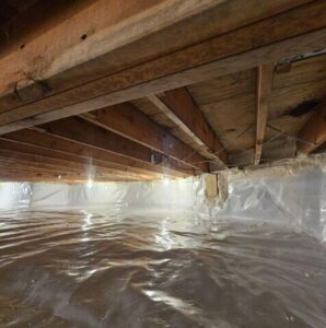 Completed crawl space encapsulation project in Drummond, WI
