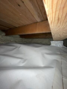 Completed crawlspace waterproofing project in Princeton, MN