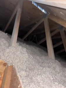 Completed attic insulation project reducing energy costs in Esko MN