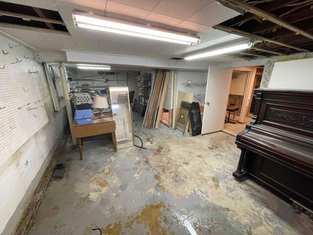 Unfinished basement in Remer MN needing foundation repair and waterproofing