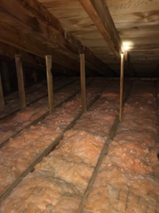 Completed attic insulation project helping prevent ice dams in Cloquet MN