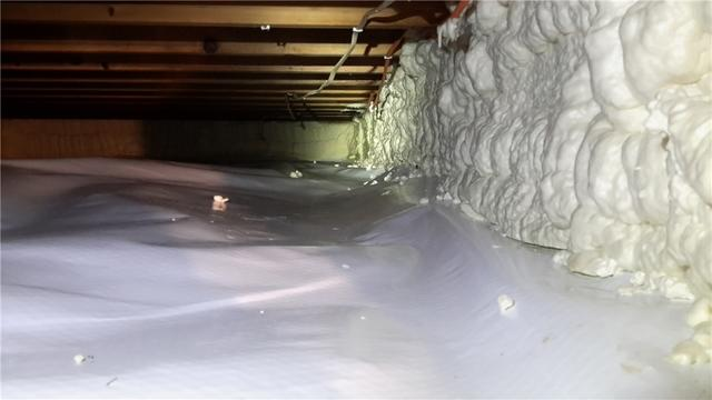 Closed-cell spray foam insulation installed in Longville, MN